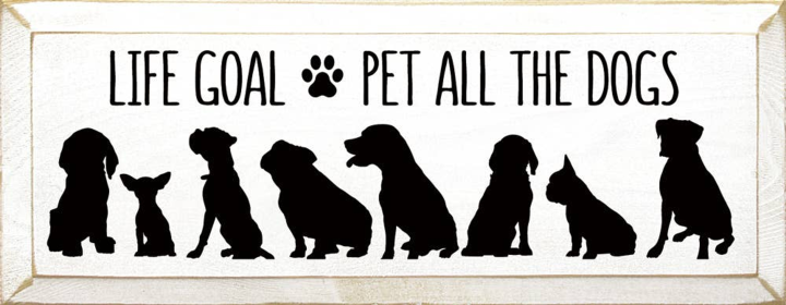 Life Goal Pet All The Dogs (Color: Cottage White)